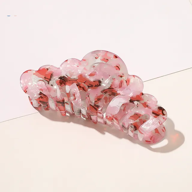 Marble Horsetail Hairpin All Match Acrylic Plate Hair Clip Set3 - Shop at LoveMi