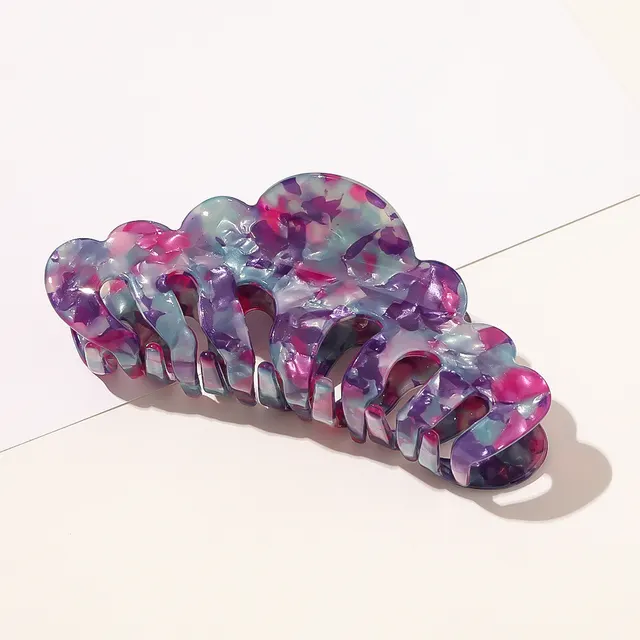 Marble Horsetail Hairpin All Match Acrylic Plate Hair Clip Set6 - Shop at LoveMi