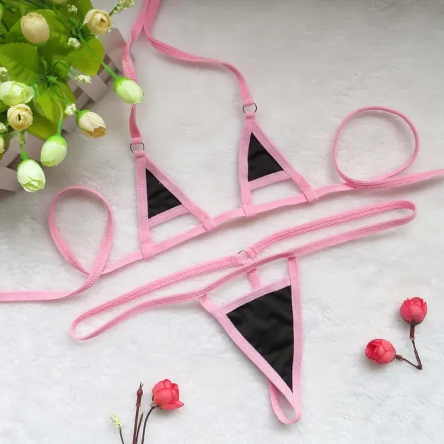 Three Point Bikini Real Temptation Suit Pink - Shop at LoveMi