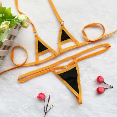 Three Point Bikini Real Temptation Suit Yellow - Shop at LoveMi