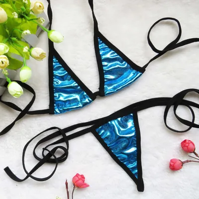 Three Point Bikini Real Temptation Suit Water Blue - Shop at LoveMi