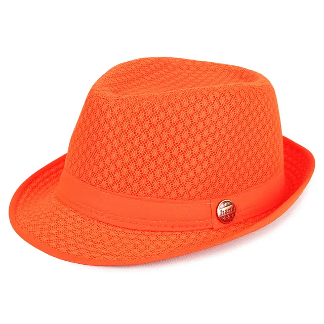 Outdoor Breathable Sunscreen Sun Hat Fashion England Orange - Shop at LoveMi