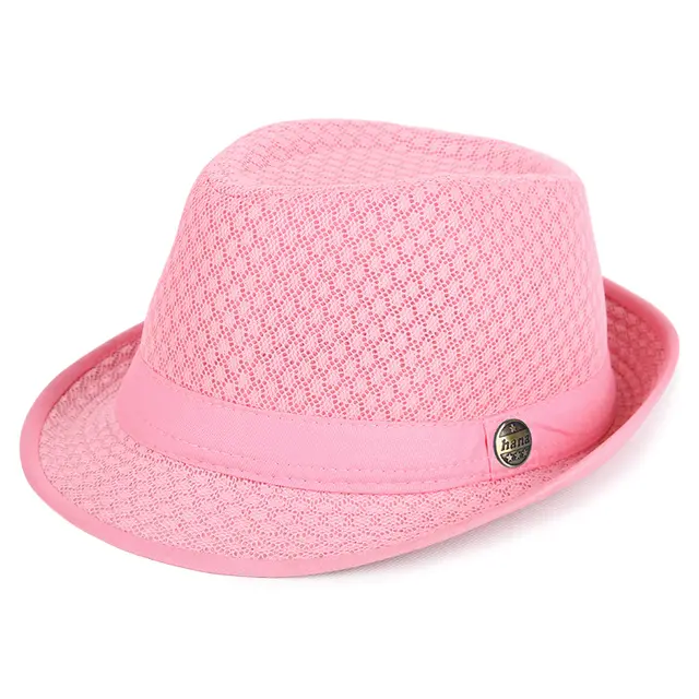 Outdoor Breathable Sunscreen Sun Hat Fashion England Pink - Shop at LoveMi