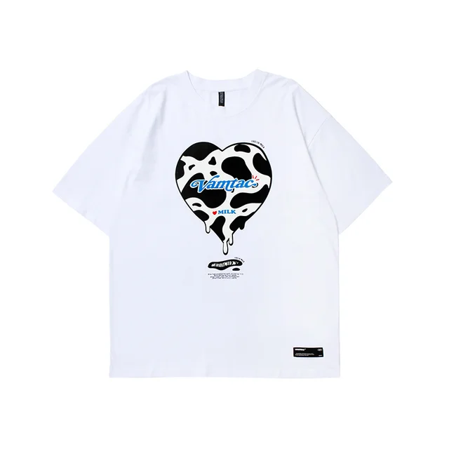 Loose Cotton Casual All Match Bottoming Top Ins Tide White - Shop at LoveMi