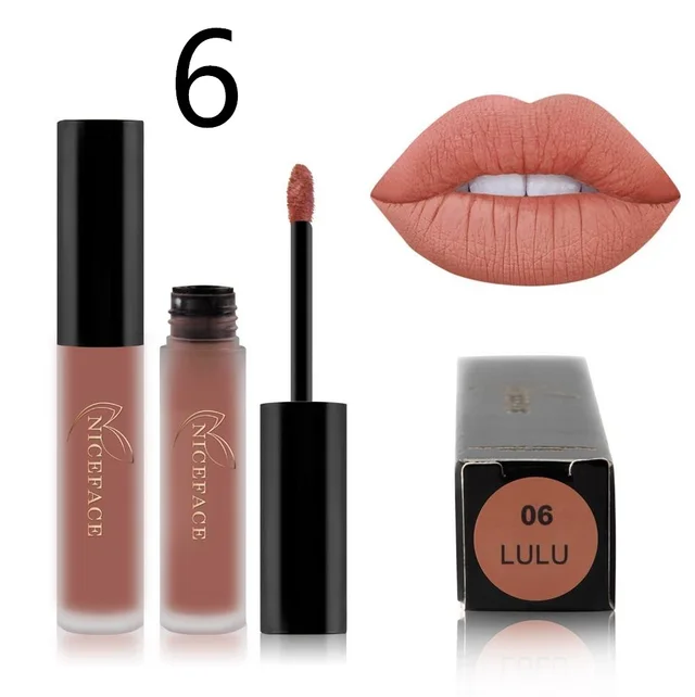 NICEFACE Waterproof Matte liquid Lipstick Long Lasting Set6 - Shop at LoveMi