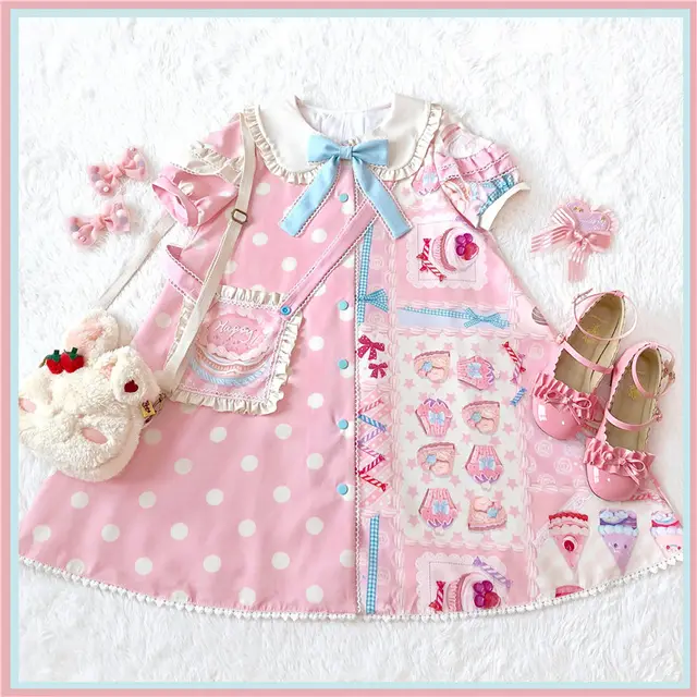 Chang Lolita Cla Series Princess New Year Dress Pink - Shop at LoveMi