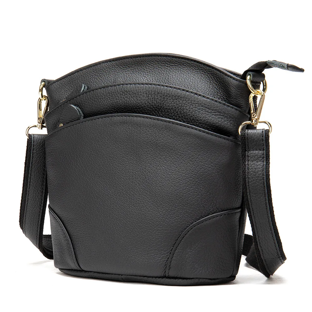 Personalized Fashion Shoulder Bag Women Leather Black - Shop at LoveMi
