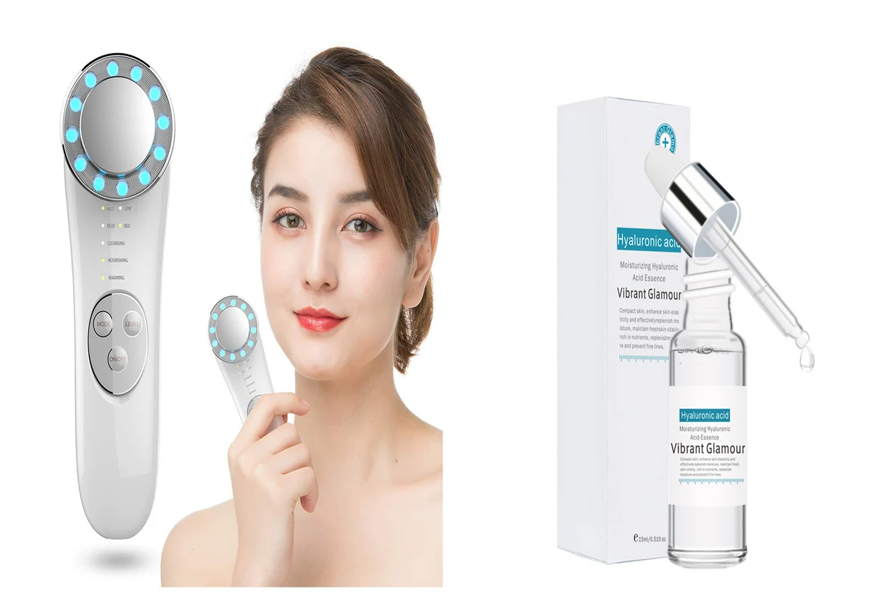 Skin Rejuvenation Cleansing Facial Importer - Silver Color Plus Essence Liqu