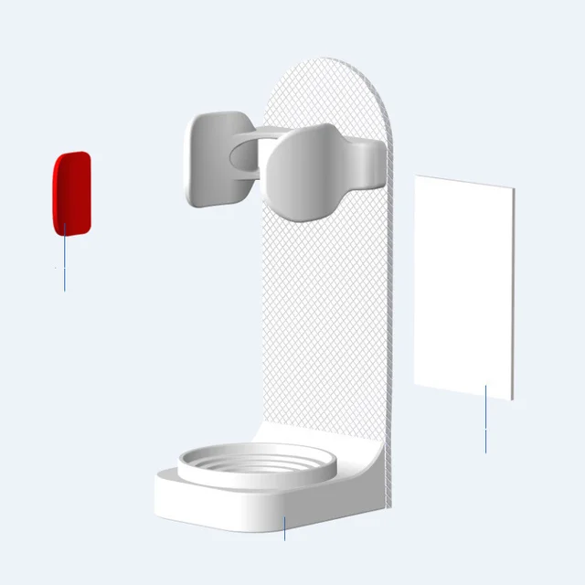 Perforation Free Electric Toothbrush Hanging Bracket White - Shop at LoveMi
