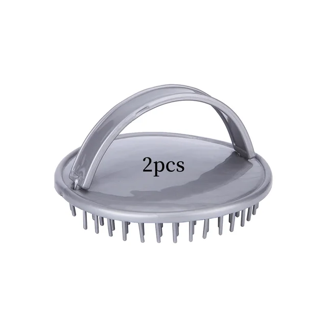 Scalp Decontamination Cleaning Dandruff Shampoo Tool Grey 2Pcs - Shop at LoveMi