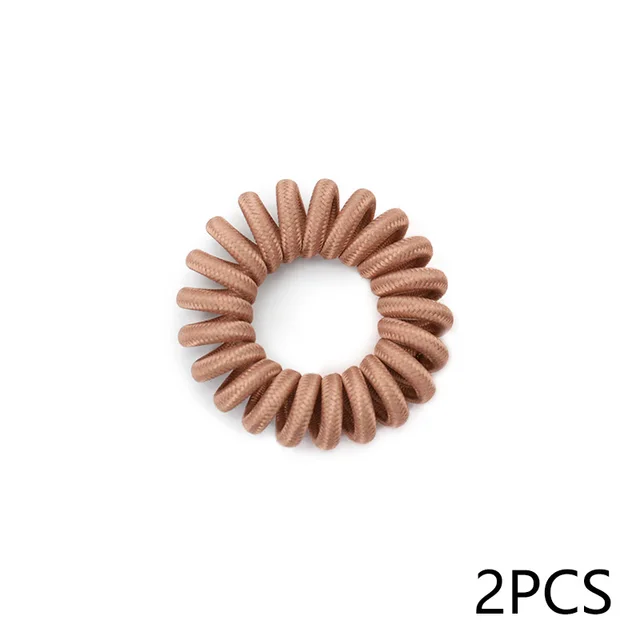 Japanese And Korean Simple Base Hair Rope Light Brown - Shop at LoveMi