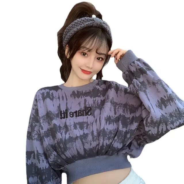 Loose Hooded Top All Match Long Sleeved Bottoming Shirt Blue - Shop at LoveMi