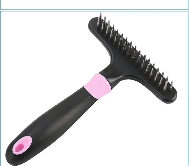 Pet hair Removal Comb Dog Grooming Tool Pink - Shop at LoveMi
