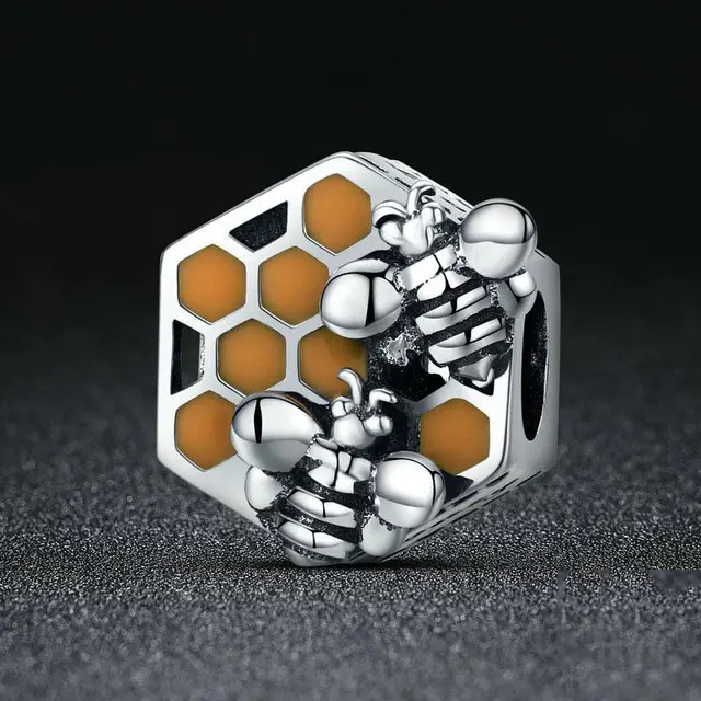 Fashion Honeycomb Bead Bracelet DIY Accessories Jewelry Silver - Shop at LoveMi