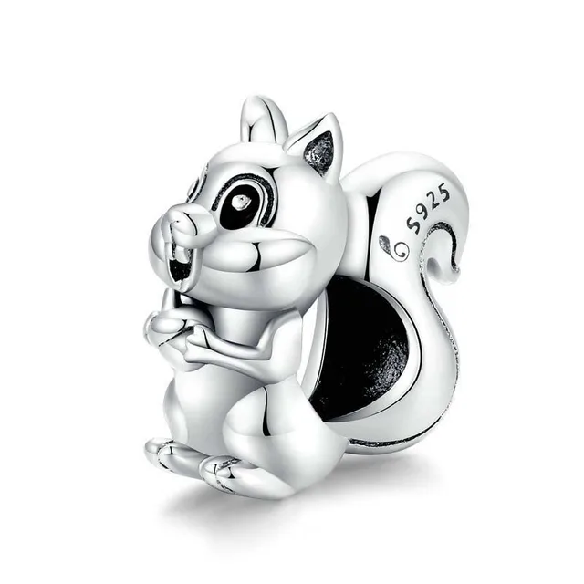 Cute Animal Squirrel Diy Bracelet Beaded Silver - Shop at LoveMi