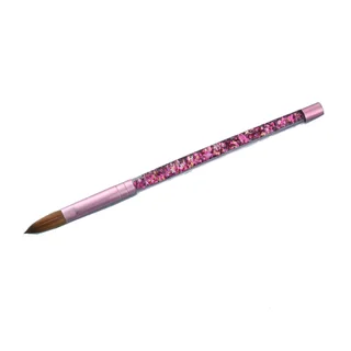 Fine Oiling Pink Mink Hair Nail Pen Nail Pen - Pink