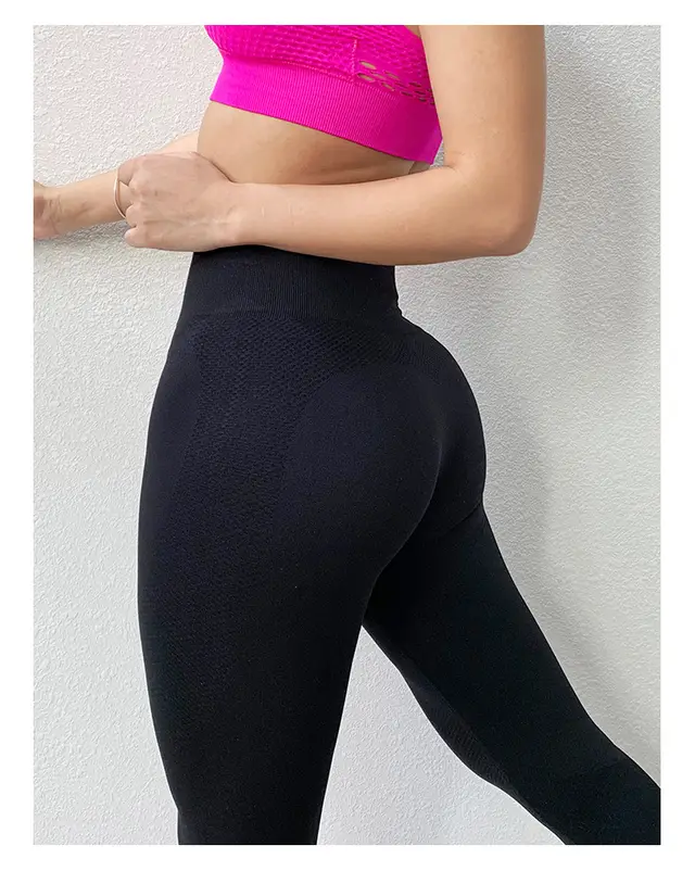 Breathable And Quick Drying Cropped Trousers Slim Fit Hip Leggings Black - Shop at LoveMi