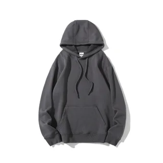 Women's Pure Cotton Hoodie Sweatshirt - Dark Grey