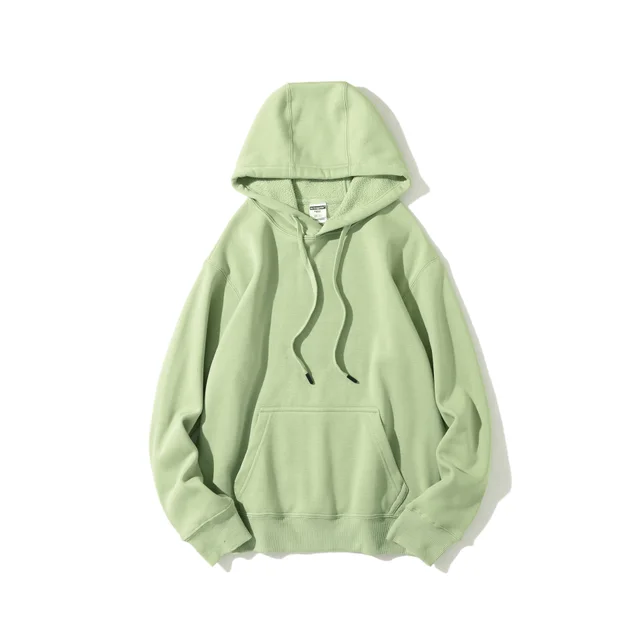 Women's Pure Cotton Hoodie Sweatshirt Light Green - Shop at LoveMi