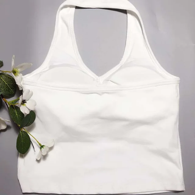 Simple And Fashionable Women's Yoga Vest Fitness Top White - Shop at LoveMi
