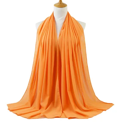 Monochromatic Ethnic Pearl Chiffon Bubble Scarf Headscarf H - Shop at LoveMi