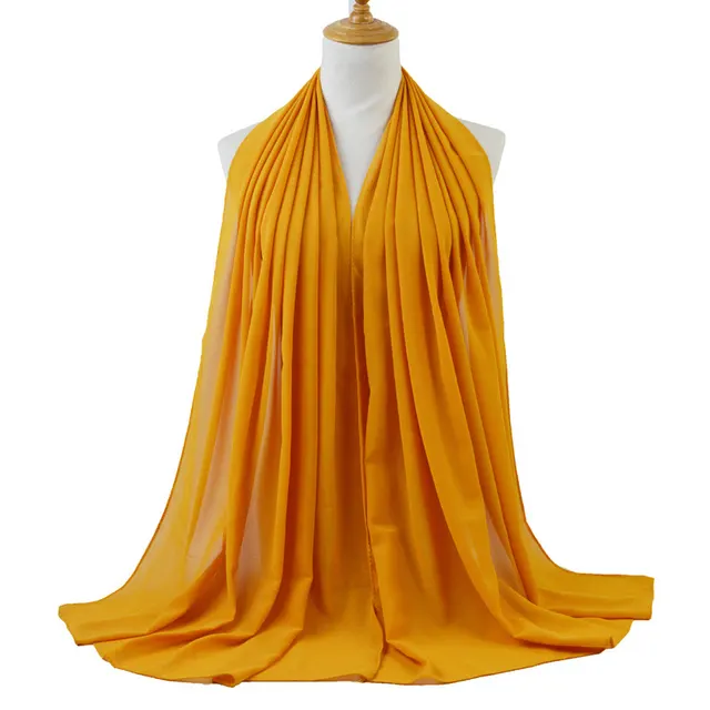 Monochromatic Ethnic Pearl Chiffon Bubble Scarf Headscarf I - Shop at LoveMi