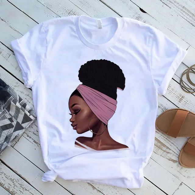 Cool Melanin Black Girl Print Female Shirt Black Girl Print Female Shirt J - Shop at LoveMi