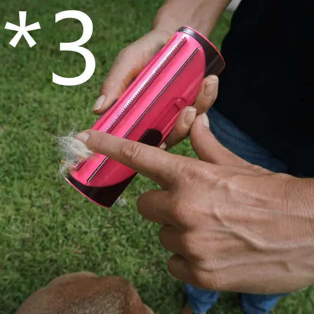 Pet Hairbrush Hair Comber For Dog And Cat Cleaning 3Pcs Pink - Shop at LoveMi