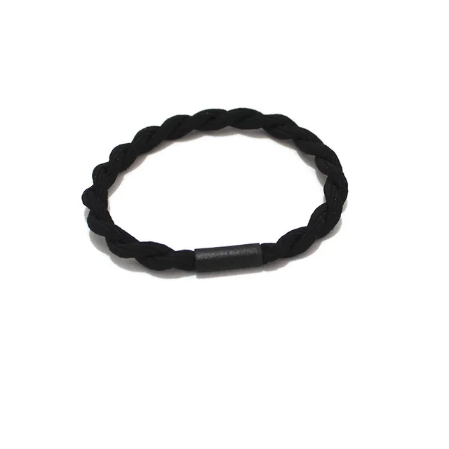 Hair Tie, Contrast Color Twist Braided Hair Rope, Tie Hair Elastic Black - Shop at LoveMi