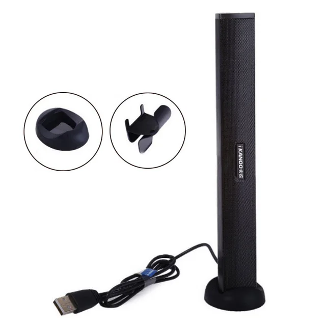 Sound Card Small Speaker Portable Multimedia Long Small Speaker Black - Shop at LoveMi
