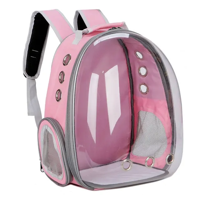 Cat And Dog Space Bag With A Large Backpack On The Chest Pink - Shop at LoveMi