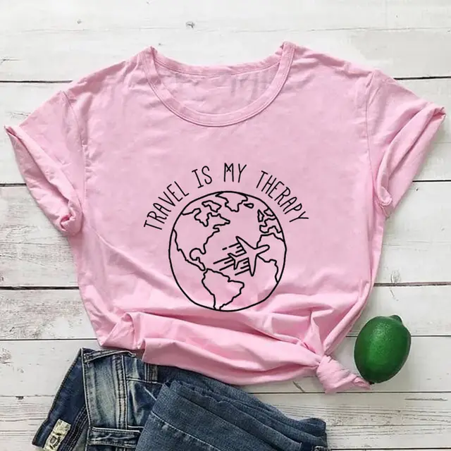 Fashion Simple Women's Round Neck Short Sleeve T Shirt Pink - Shop at LoveMi