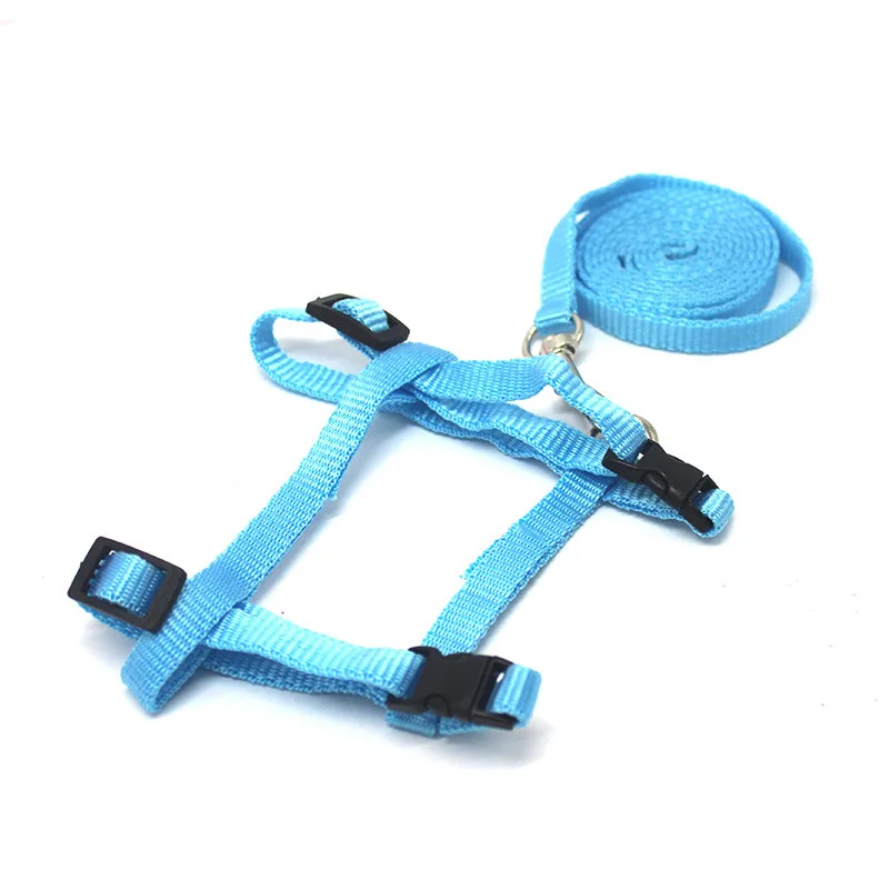 Small Pet Walking Rabbit Rope Traction Rope - Light Blue