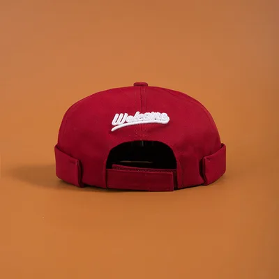 Japanese Borderless Embroidery Landlord Hat Lovers Melon Leather Hat Women Trend Wine - Shop at LoveMi
