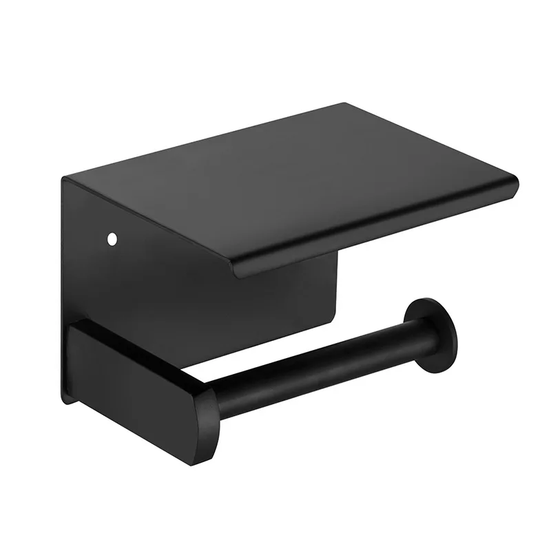 Waterproof Hand Towel Tray Toilet Paper Tissue Holder - Black