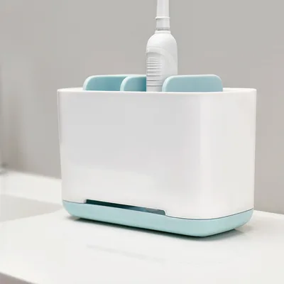 Creative And Simple Electric Toothbrush Bathroom Shelf Blue - Shop at LoveMi