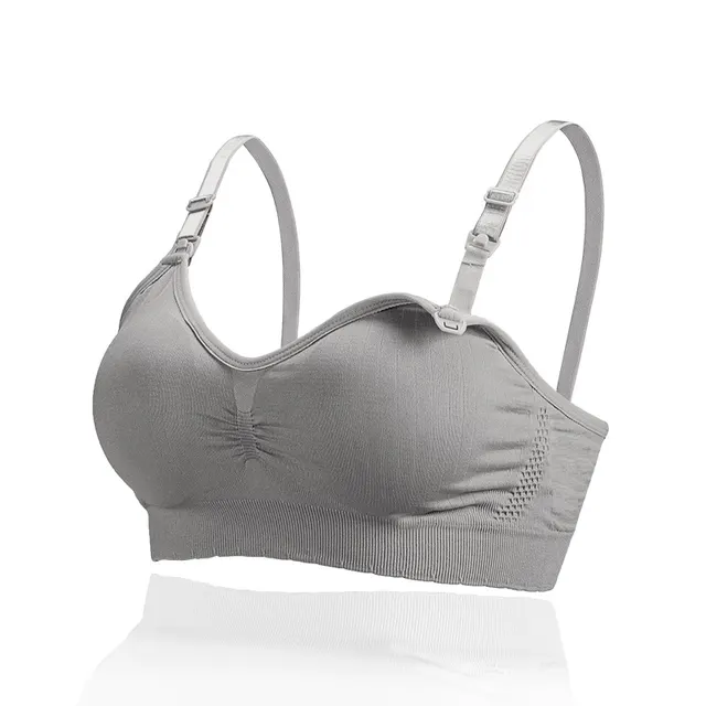 Anti Spill Milk Adjustable Nursing Mommy Bra Grey - Shop at LoveMi
