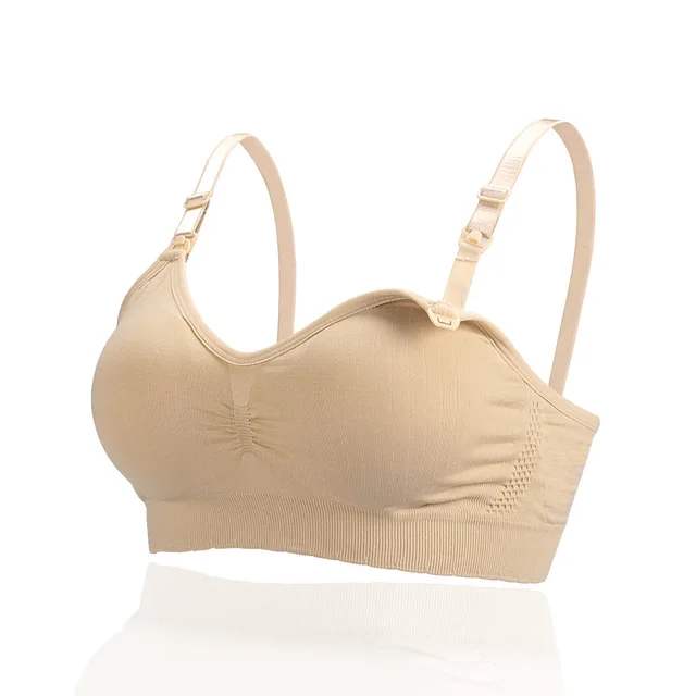 Anti Spill Milk Adjustable Nursing Mommy Bra Khaki - Shop at LoveMi