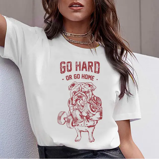 Ladies Harajuku Cute French German Shepherd T shirt - Shop at LoveMi