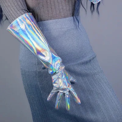 Laser Ltra short Gloves Bright Leather Colorful I - Shop at LoveMi
