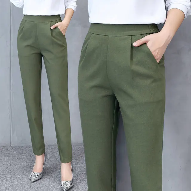 Fashionable Casual Women's Trousers Green - Shop at LoveMi