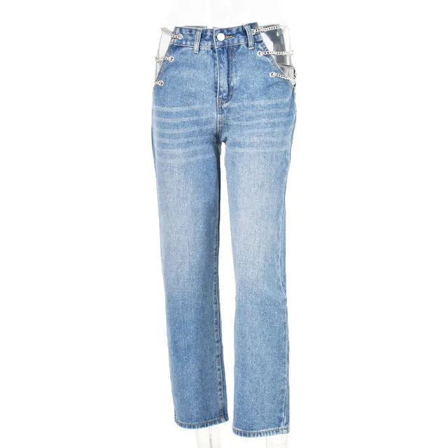 Women's Fashion Simple Sexy High Waist Jeans Blue - Shop at LoveMi