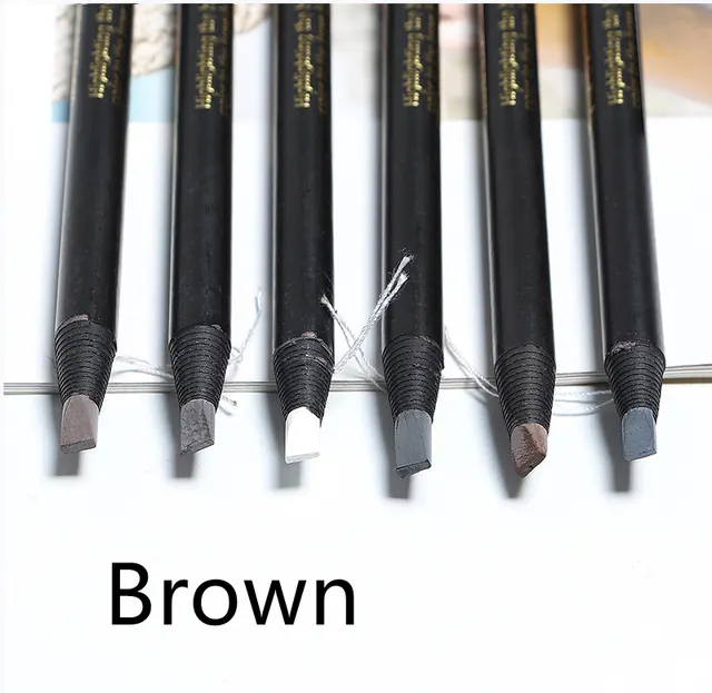 Black Eyebrow Pencil Pull Cord Hard Core Eyebrow Pencil Brown - Shop at LoveMi