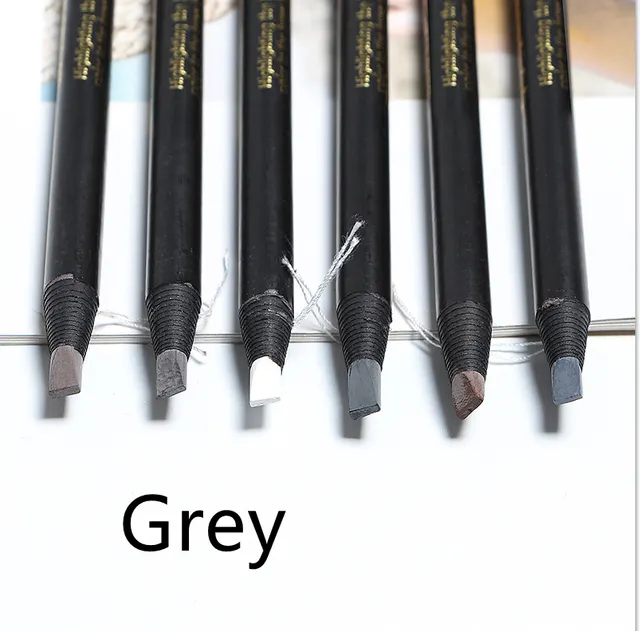 Black Eyebrow Pencil Pull Cord Hard Core Eyebrow Pencil Grey - Shop at LoveMi