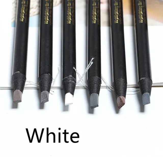 Black Eyebrow Pencil Pull Cord Hard Core Eyebrow Pencil White - Shop at LoveMi