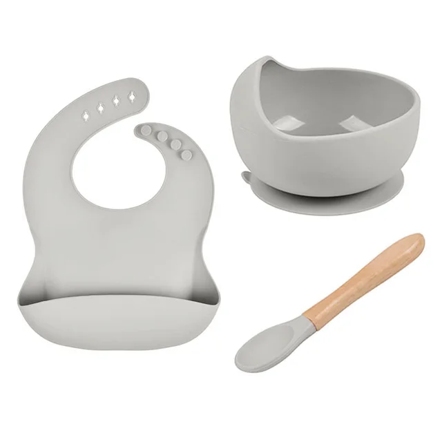 Suitable For Silicone Baby Plate Bowl Spoon Combo Set D - Shop at LoveMi