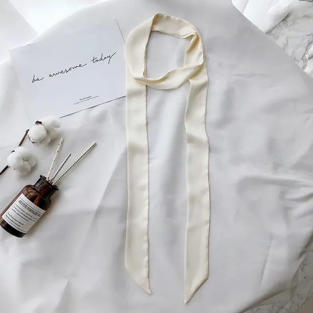 Wide Ribbon Belt Female Decorative Dress Chiffon Belt Fabric Female With Skirt Belt White - Shop at LoveMi