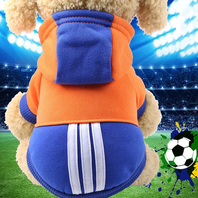 Pet Clothes Autumn And Winter New Dog Cat Cartoon Hooded Sweater Orange - Shop at LoveMi