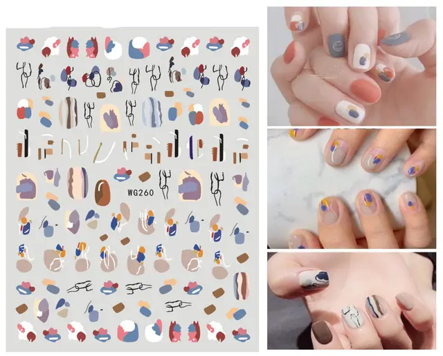 Summer Graffiti Ultra thin Adhesive Nail Stickers Default - Shop at LoveMi