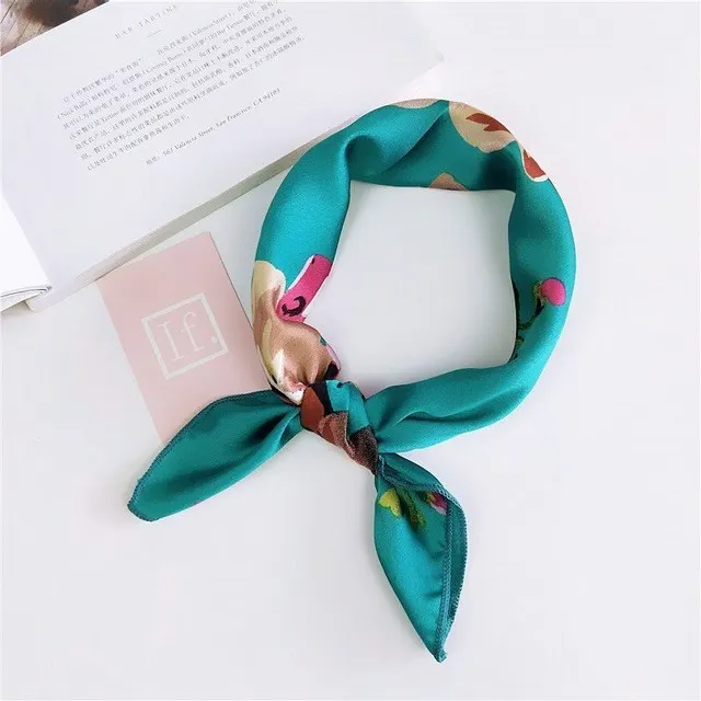 Ladies Head and Neck Scarf Satin Headband Bandage Headband J - Shop at LoveMi